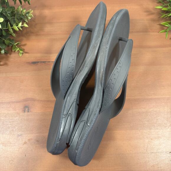 Oakley Men's B1B Flip Flop Grey Sandals Size 11 - Picture 5 of 7